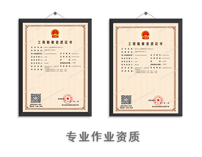 专业作业资质