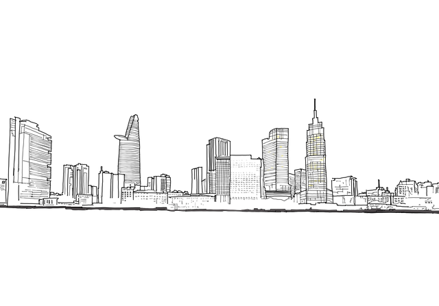 城市 建筑物 草图