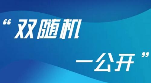 双随机、一公开