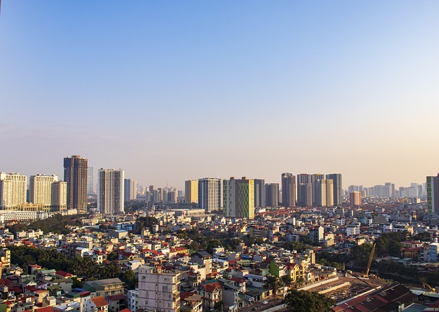 建筑群 现代建筑 密集